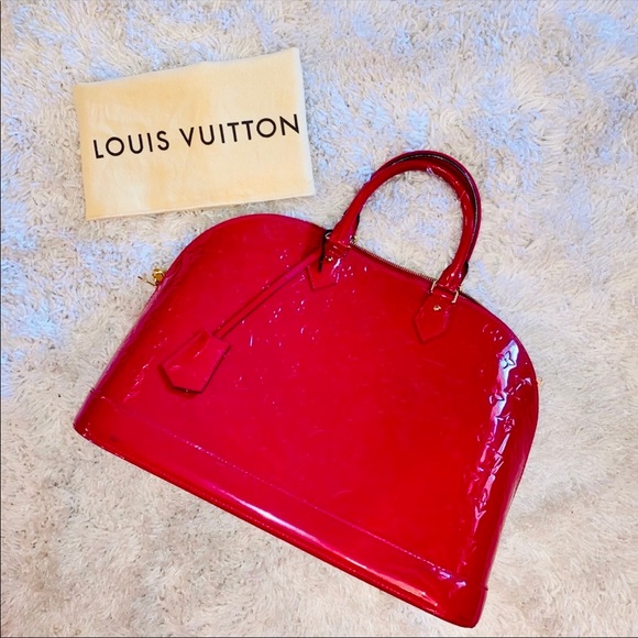 Louis Vuitton Large Monogram Vernis Satchel Pink FREE SHIPPING - Picture 4 of 4